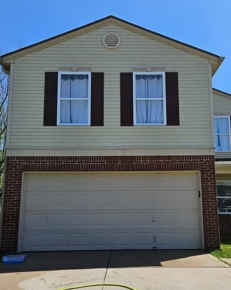 Before and after House Washing